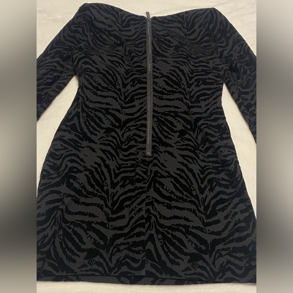 Dundas X Revolve Ramon mini dress black tiger​ size large - Picture 6 of 6
